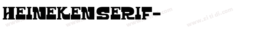 heineken serif字体转换